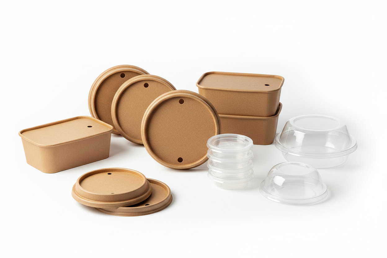 Round Kraft Lids