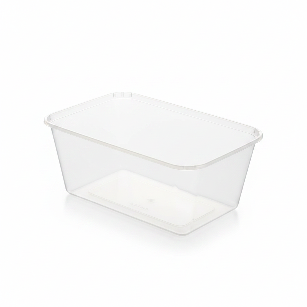 1000ml Rectangular Plastic Container