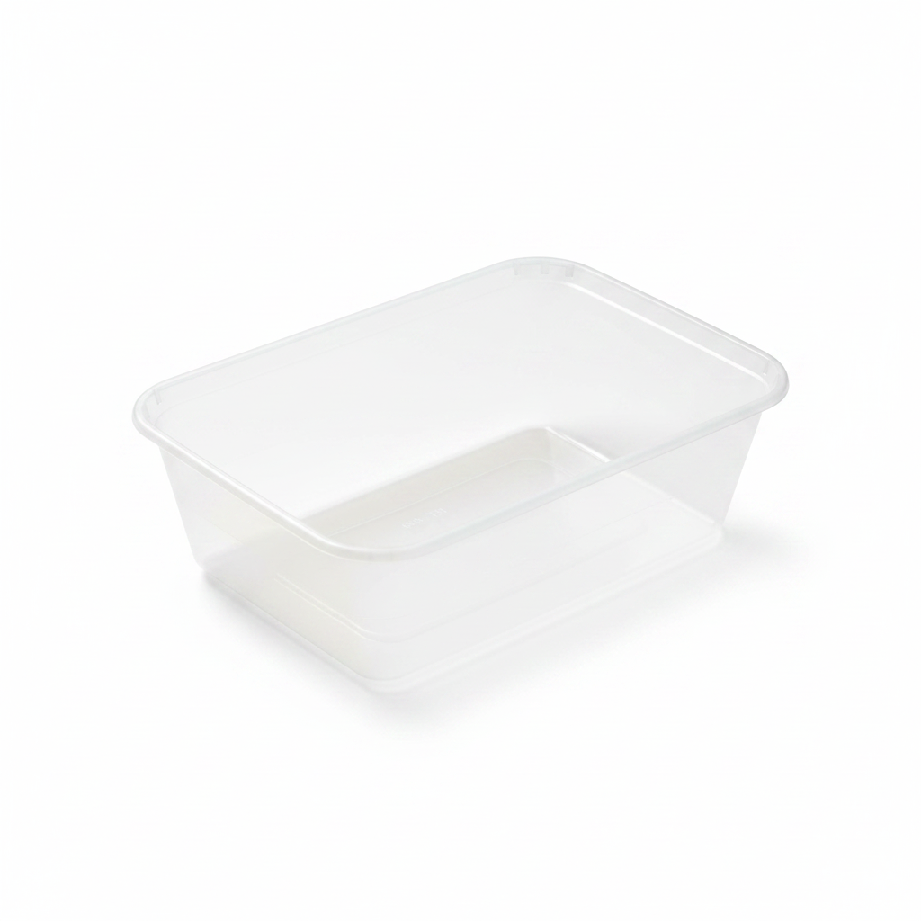 650ml Rectangular Plastic Container